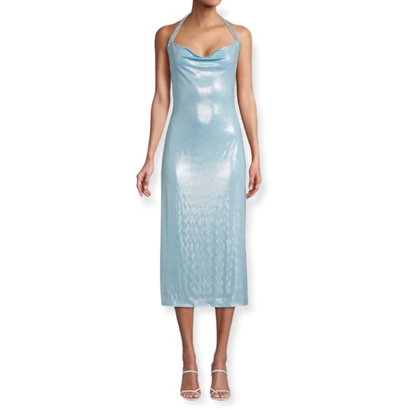 Shimmering Halter Dress - Picture 1 of 9